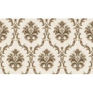 Buy cheap 1.06m PVC Bedroom Wallpaper Feature Wall Damask Pattern With ISO Listed , Non Toxic from wholesalers