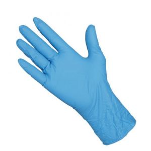 Buy cheap Medium Size Blue Full Fingered Disposable Exam Gloves from wholesalers