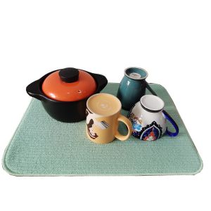 Buy cheap 220gsm 38x50cm Kitchenware  Absorbent Dish Drying Mat Microfiber from wholesalers