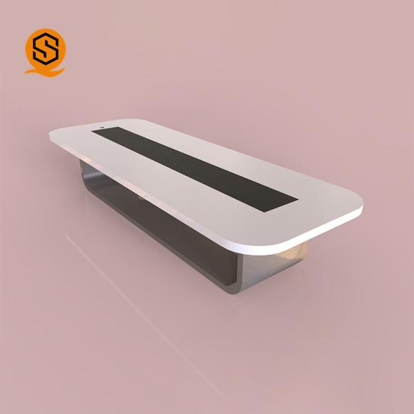 Buy cheap White Gloss Solid Surface Conference Table Office Furniture Scratch Resistance from wholesalers