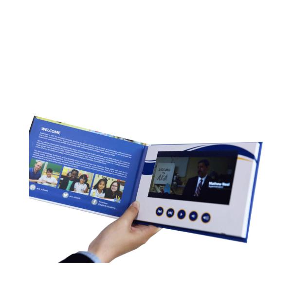 Quality Wholesale 7 inch LCD panel paper video screen business card advertising greeting card for sale