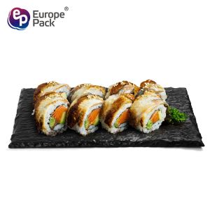 Buy cheap Europe Pack new arrival square black plastic slate serving tray from wholesalers