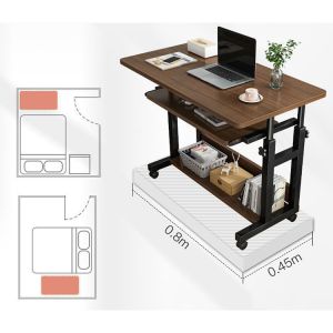 Versatile Standing Desk with Laptop Storage and Eco-Friendly Partical Board
