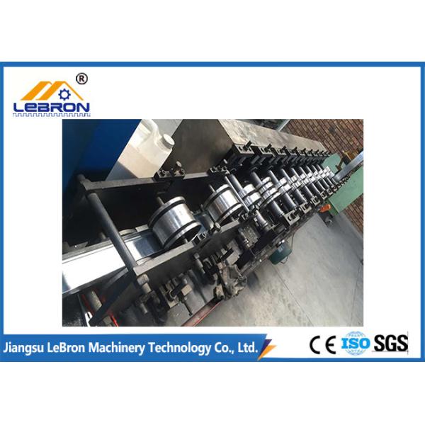 Quality PI and PG material 2018 New type Blue color Door Shutter Roll Forming Machinemade in china PLC control system for sale