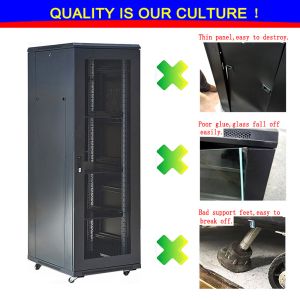 Switch 37u Locking Network Cabinet Cold Rolled Steel Stable Structure Anti -