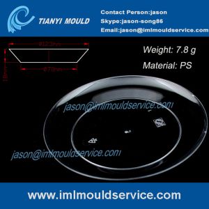 Buy cheap 123mm clear disposable plastic dinner plates mould /disposabl plastic picnic product