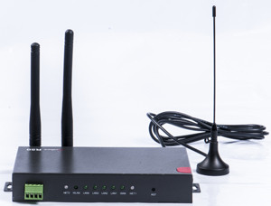 Buy cheap M2M Wireless 4-Port Ethernet WCDMA-EVDO dual module dual sim Router with RS232, Wi-Fi from wholesalers