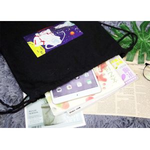 Load Bearing 8 Kg Canvas Drawstring Backpack Durable Breathable Material