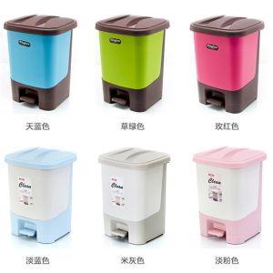 Buy cheap Pedal Green Barrel B And Q Airtight Dustbin With Cover from wholesalers