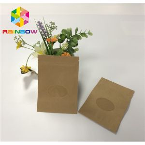 Buy cheap Three Side Sealed Kraft Stand Up Zipper Pouch Bags For Dried Fruit Packaging from wholesalers