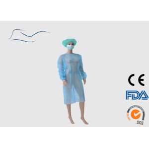 Buy cheap Lightweight Blue Isolation Gowns Polypropylene High Elasticity 120 * 140CM from wholesalers