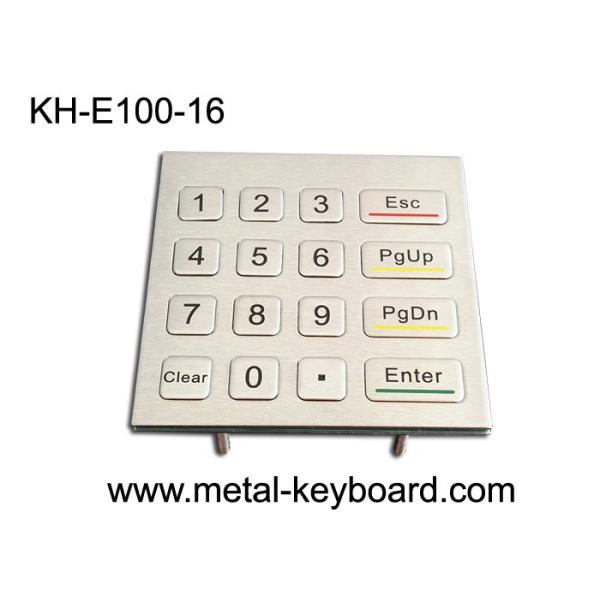 IP65 Number Anti Vandal Metal Keypad Kiosk Panel Mount Keypad Outdoor