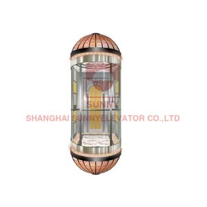Buy cheap 630kg Passenger Sightseeing VVVF Control Panoramic Elevator Lift from wholesalers
