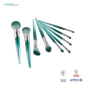 China 9pcs Soft Makeup Brushes Beveling Aluminum Ferrule Beauty Creations Brushes on sale