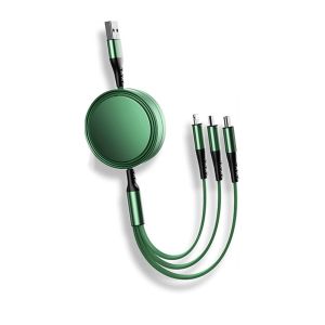 Buy cheap OEM Support Customized 3 In 1 Data Cable 1.3 M 3A TPE With USBA To Micro To Lighting To Type C For Mobile Phone Charging from wholesalers