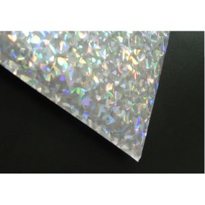 Reclosable 250x180mm Shiny Holographic Slider Zipper bubble bag , Bubble for