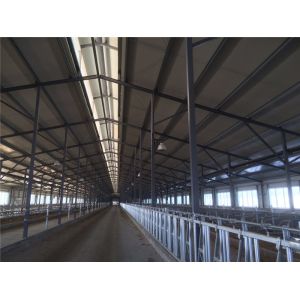 Buy cheap Prefabricated Insulation Steel Cowshed with Sandwich Panel from wholesalers