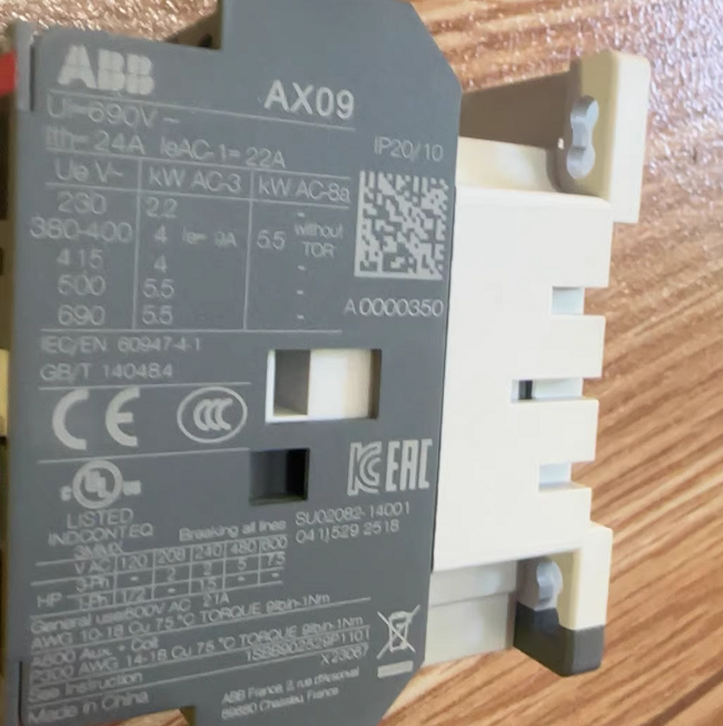 AX09-30-01-84 ABB Ac contactor Compact AC control solution Small and medium