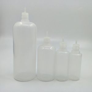 10ml-120ml Transparent Black Glass Dropper Bottles With Screw Cap