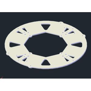 Buy cheap CNC Aluminium Parts Anodizing Aluminum Motor Mounts for Multicopter 2.0mm from wholesalers