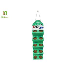 Buy cheap POP Foldable Cardboard Display Holder Green Hanging For Coffee from wholesalers