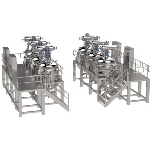 Buy cheap Temperature Controlled Vacuum Emulsifying Mixer Machine Customized from wholesalers