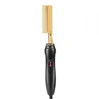Buy cheap Experience Luxury Styling with Flat Iron Heated Hotcombs hot comb - Gold black from wholesalers