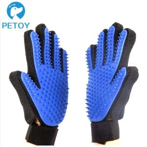 Soft Clean Up Pet Grooming Glove TPE Material Customized Color 23×17 Cm