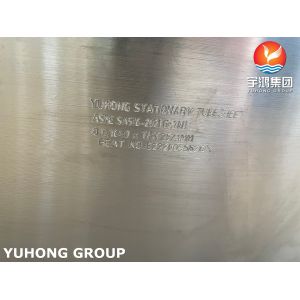 ASTM A516 Gr.70 Gr.70N Carbon Steel Stationary Tubesheet For Heat Exchanger