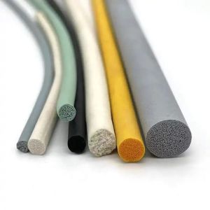 Grey Pad 1" Round EPDM Rubber Foam Sealing Strip with Heat/Cold Resistant
