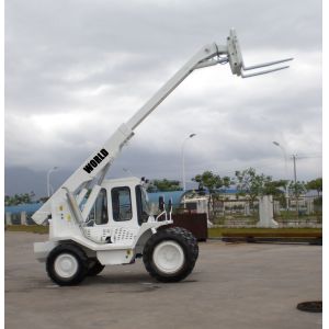 Buy cheap 4 Wheel Drive EPA Diesel Engine Telescopic Handler 2.5T load Telescopic Forklift 4WD Telehandler from wholesalers