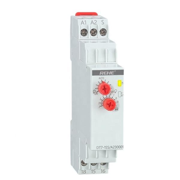 Quality DT7-1SS Din Rail Delay OFF Programmable Staircase Switch with Signalling before Switch off AC 230V Relay for sale