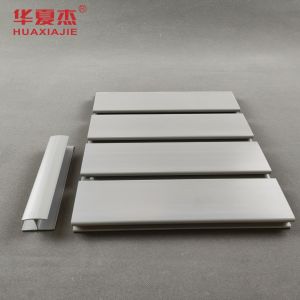China Moisture Resistance Excellent PVC Slatwall Panel Smooth Surface on sale