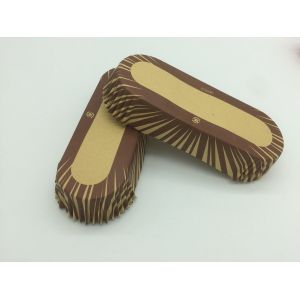 Oilproof Boat Shaped Paper Baking Cups Brown Cupcake Wrappers Muffin Eco