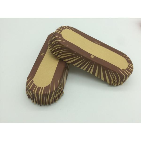 Oilproof Boat Shaped Paper Baking Cups Brown Cupcake Wrappers Muffin Eco