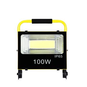 Dustproof LED Flood light with LiFePO4 Battery, 140lm/W, 3000K/4000K/6500K, IP66