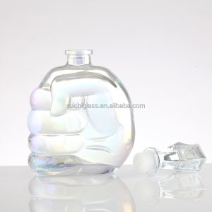 Buy cheap Unique Shaped Whiskey Glass Bottles Customize Sealing Type for Vodka and More Storage from wholesalers