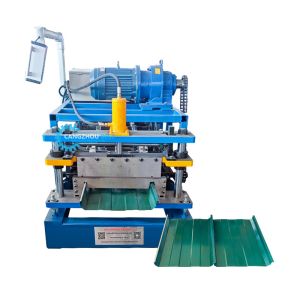 Buy cheap Hydraulic Cut Off Galvanized Steel Profile Portable Kr18 Standing Seam Roof Roll Forming Machine from wholesalers