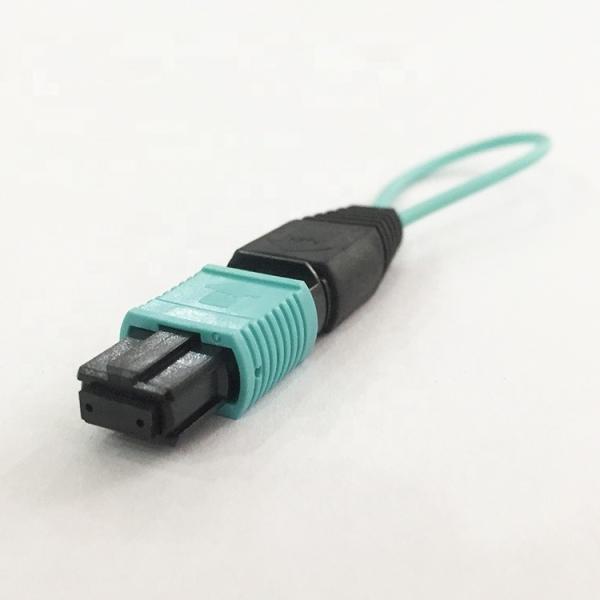 Buy cheap OM3/OM4 MPO MTP Patch Cord Multimode Aqua Loopback Tester Cable Assemblies from wholesalers