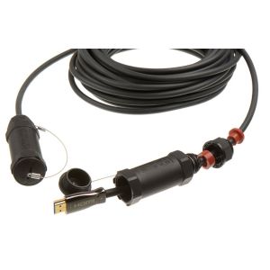 Buy cheap Armored HDMI 2.0 AOC fiber optic cable for CCTV surveillance broadcast from wholesalers