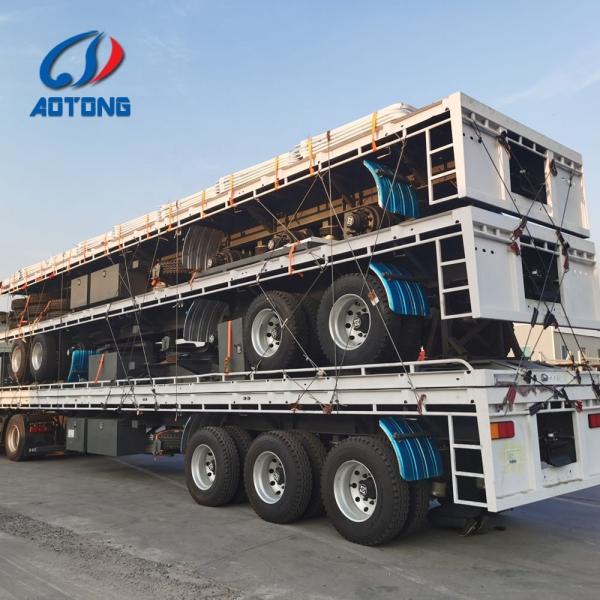 30 Years of Exporting 3 Axle 4 Axle Flat Bed Truck Semi Trailer from ISO9001