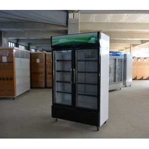 220V-240V/50HZ 60HZ 110V/60HZ Display Cooler 2 Doors Store Drinks Fridge