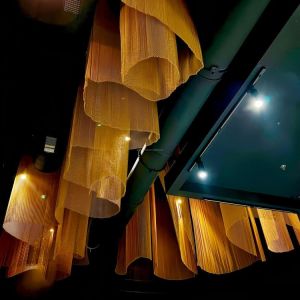 Buy cheap Customized Aluminum Coil Curtain Metal Chain Drapery Fabric For Bars Screen Ceiling from wholesalers