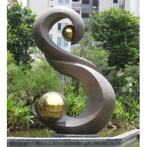 Buy cheap Custom Metal Garden Statues Sculptures Pieces Hotel Modern Art Sculptures from wholesalers