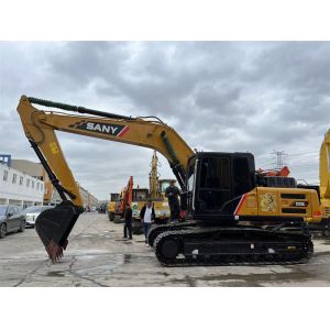 21 Ton Used Hydraulic Excavator SANY 215C Excellent Performance Brown Color