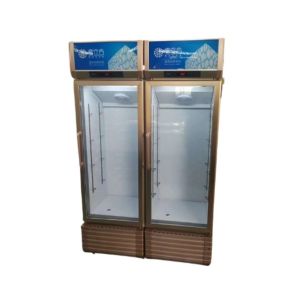 Buy cheap Double door refrigerator commercial freezer fresh drink freezer vertical beer freezer from wholesalers
