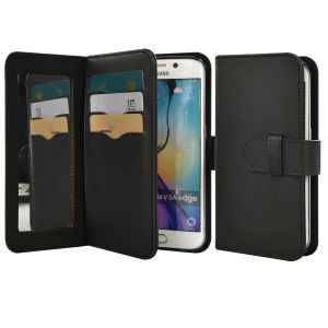 samsung S6 edge with mirror smartphone case,6 card slots case for samsung s6
