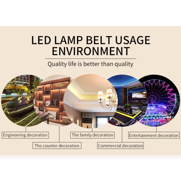 High brightness 50000 Hours Lifetime RGBWW SMD 5050 LED Strip Light 9W