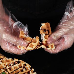 Buy cheap Food Preparing Disposable Poly Gloves from wholesalers
