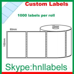 Buy cheap Thermal Transfer Labels 102mmX60mm/1 Plain Transfer Roll Perm Perfs 1,000 25mm cores from wholesalers